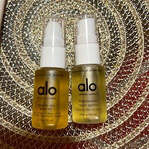 Alo yoga glow oil and reset spray